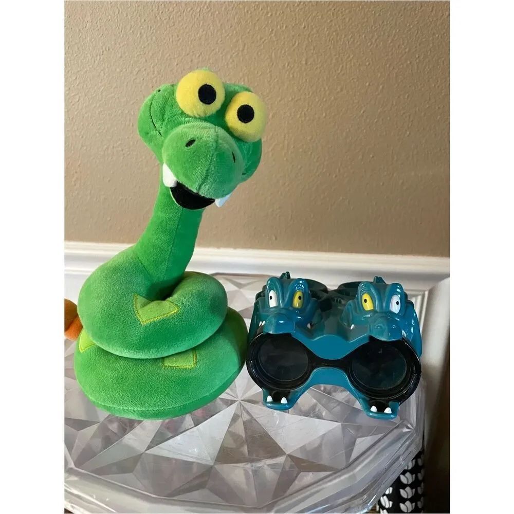Disney Jungle Book Snake Plush & Disney Vintage Little Mermaid Snake Binoculars